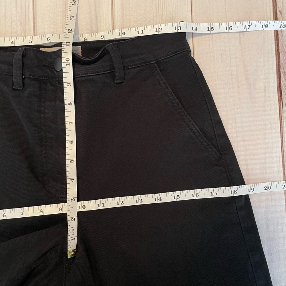 Everlane Cropped Straight Leg Pants Womens 2 Regular Black Corporate Preppy Chic - Picture 14 of 16
